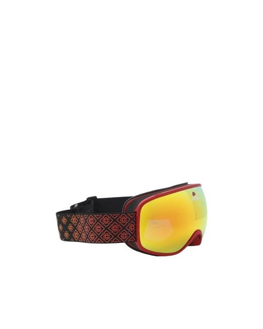 Casablanca Yellow Monogram-Strap Ski Goggles for men