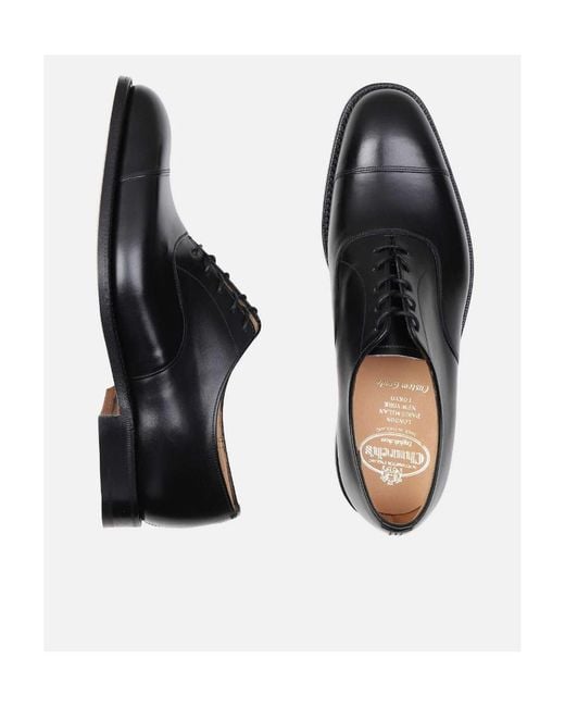 Church's Black Oxford Lace-Up Shoes for men