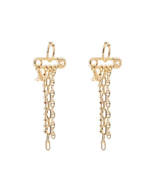 Vivienne Westwood Metallic Ginetta Earrings