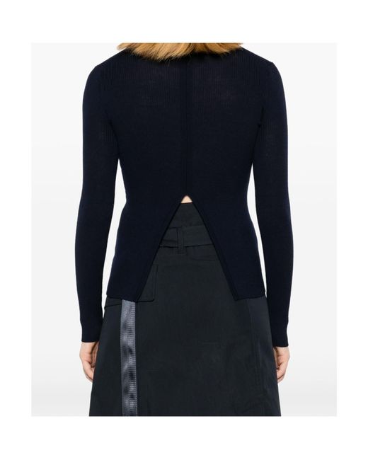 P.A.R.O.S.H. Blue Turtleneck Sweater