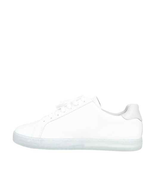 Palm Angels White Palm One Leather Sneakers for men
