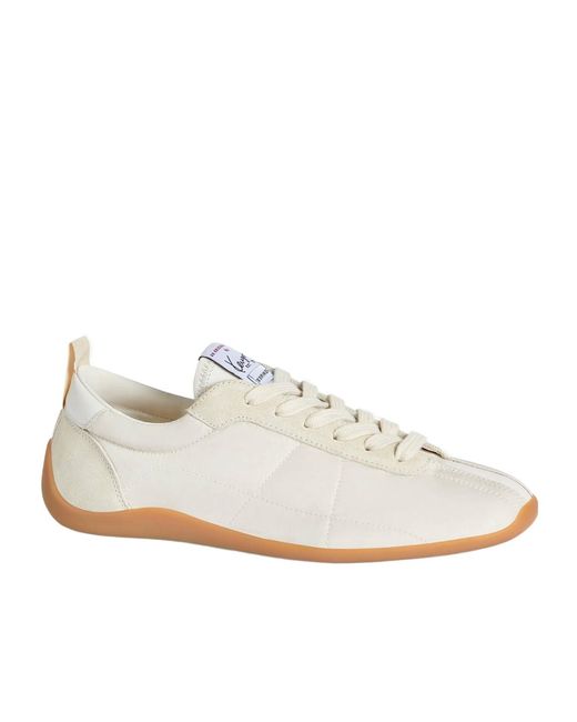 KENZO White Retro Lace-Up Low-Top Sneakers