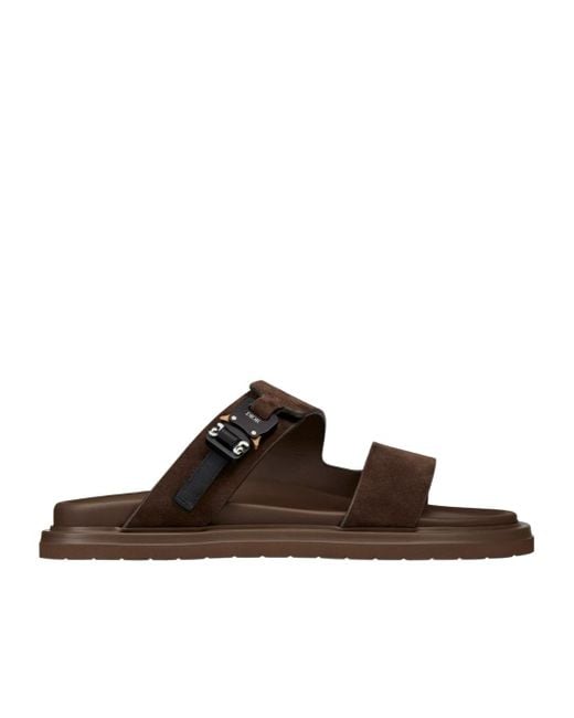 Dior Brown Homme Aqua Buckle Detailed Sandals for men