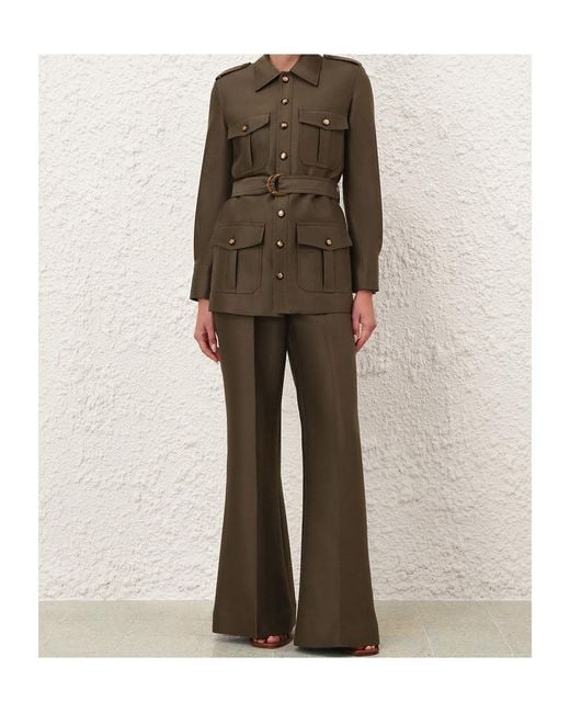Zimmermann Green Belted Jacket