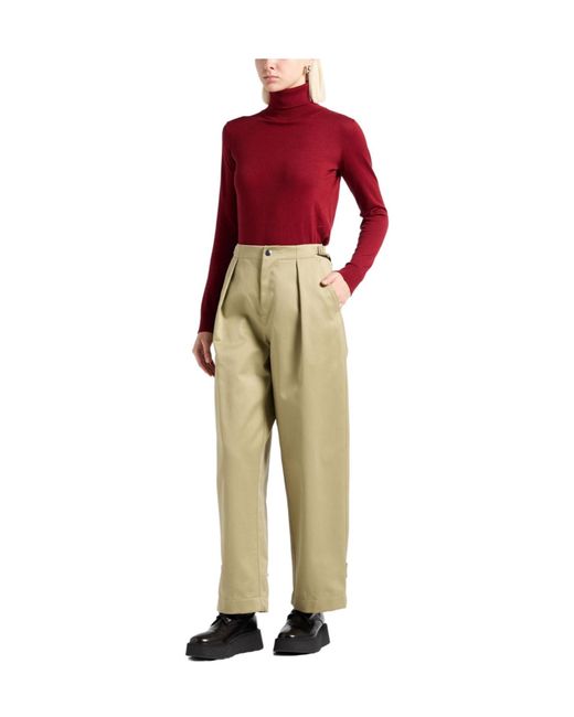 Burberry Natural Simple Straight Pants