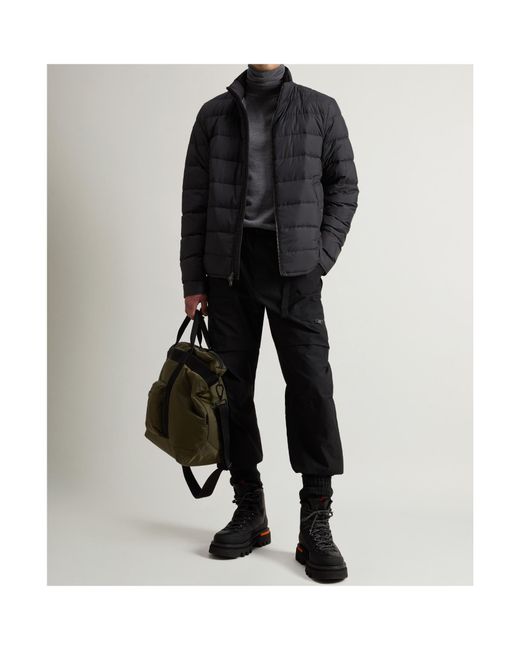Woolrich Blue Lightweight Down Jacket for men