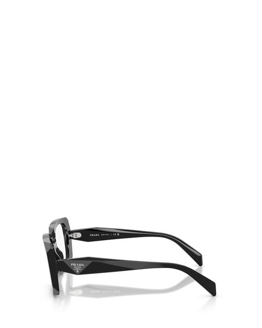 Prada White Eyewear Rectangular Frame Glasses