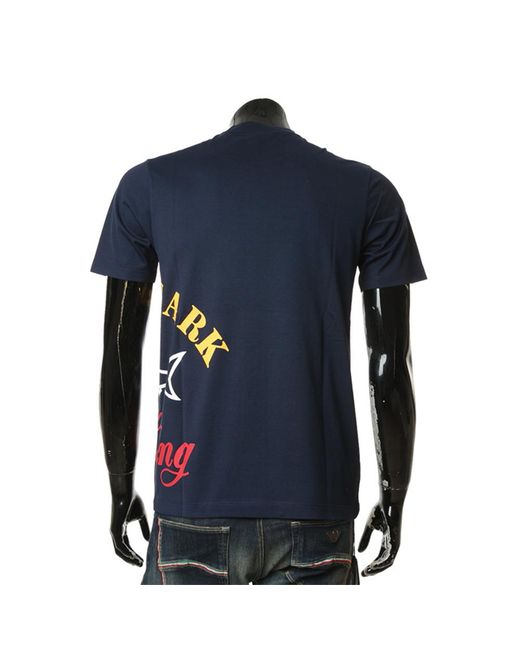 Paul & Shark Blue Logo Logo Short-Sleeved T-Shirt for men