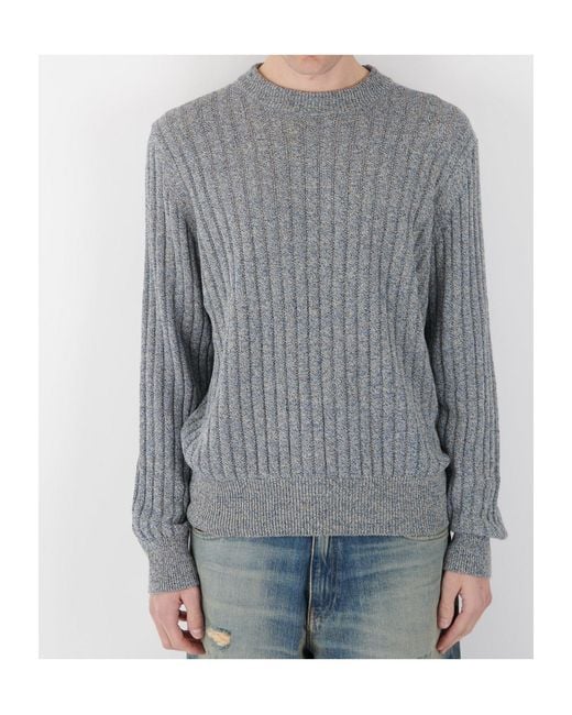 sunflower Gray Crew Neck Sweater for men