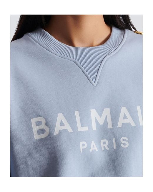 Balmain Blue Print Sweater