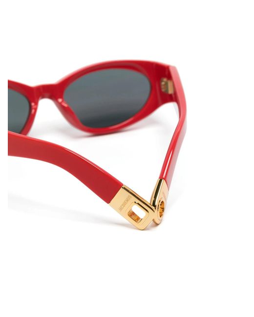 Jacquemus White Oval Frame Sunglasses