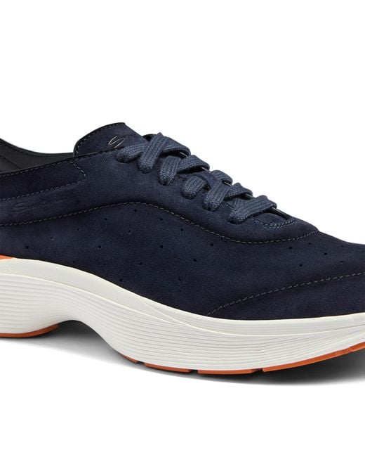 Santoni Blue Bounce Sneakers for men