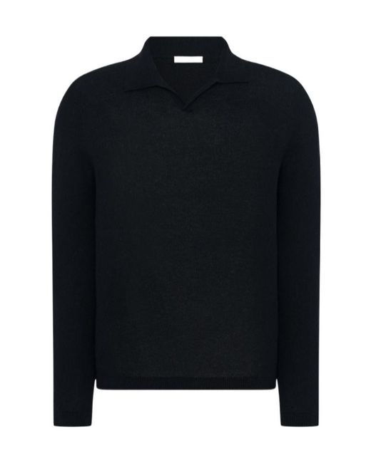 The Row Black Long-Sleeved Sweater for men