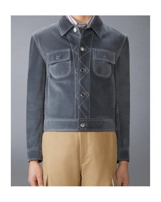 Thom Browne Blue Backstrap Jacket for men