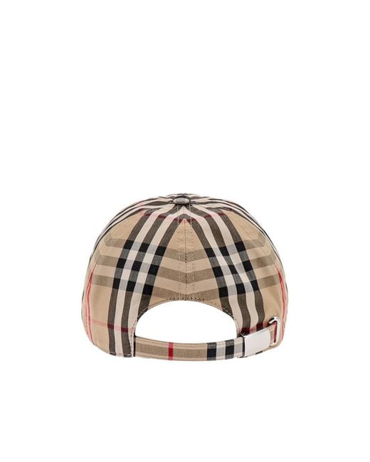 Burberry Multicolor Tb Monogram Vintage Check Cap for men
