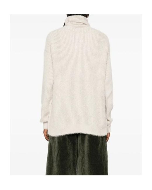 Uma Wang White Long Sleeve Sweater