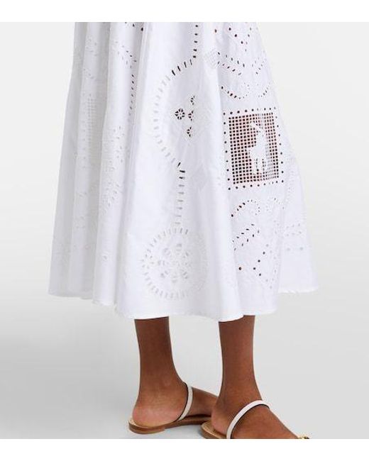 Polo Ralph Lauren White Broderie Anglaise Cotton Shirt Dress