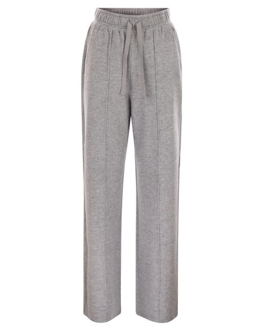 Weekend by Maxmara Gray Sponda Drawstring Trousers