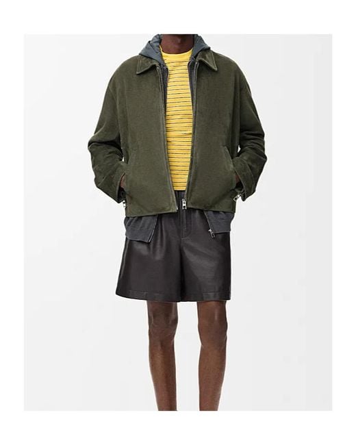 Loewe Green Zip-Up Jacket for men