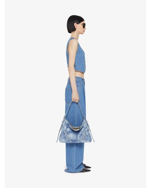 Givenchy Blue Wide-Leg Baggy Jeans