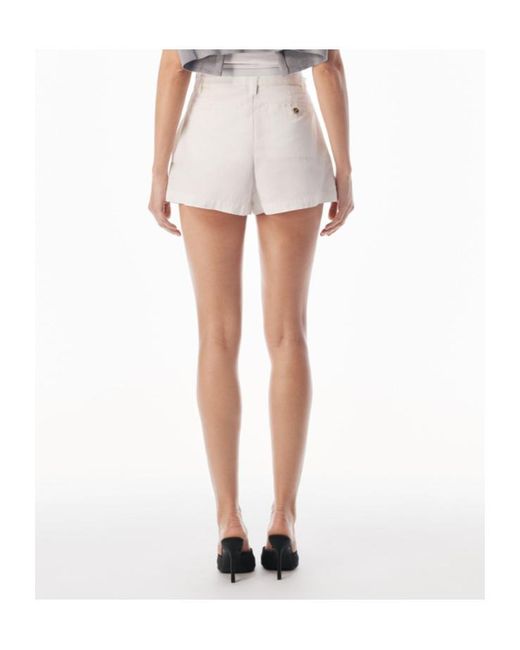 Alexander Wang Natural Logo Elastic High-Rise Short