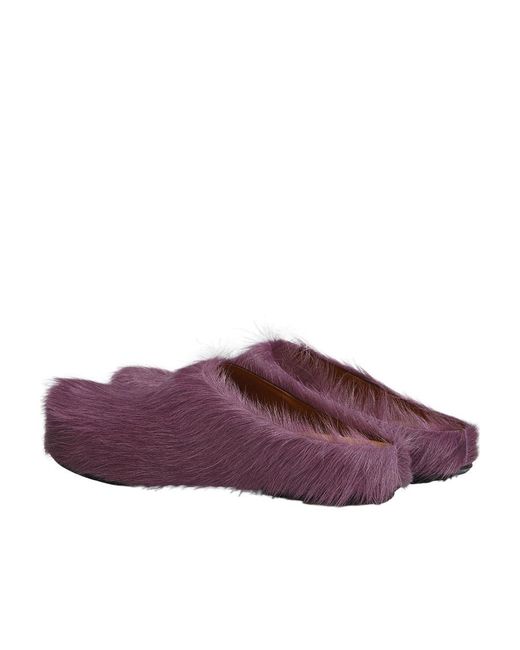 Marni Red Fussbett Slip-On Flat Mules for men