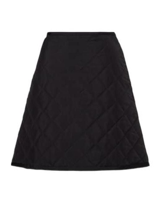 Jil Sander Black Quilted Miniskirt