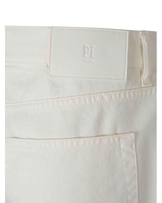 Pt Pantaloni White Belt Loop Jeans for men