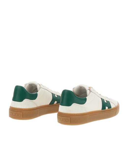 Hogan Green Crosswind Low-Top Sneakers for men