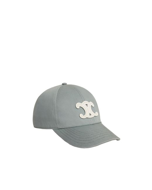 CELINE TRIOMPHE BASEBALL CAP 限定品　美品 triomphe baseball cap in cotton - BLACK | CELINE
