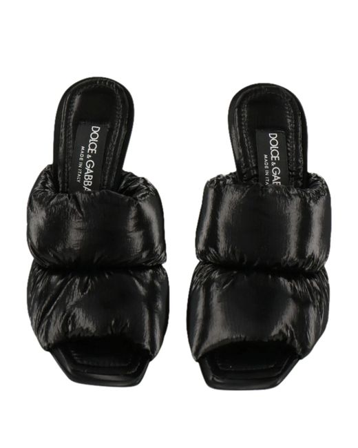 Dolce & Gabbana Black Solid Color Sandals
