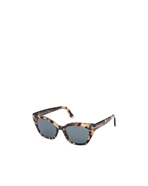 Tom Ford White Eyewear Cat-Eye Frame Sunglasses