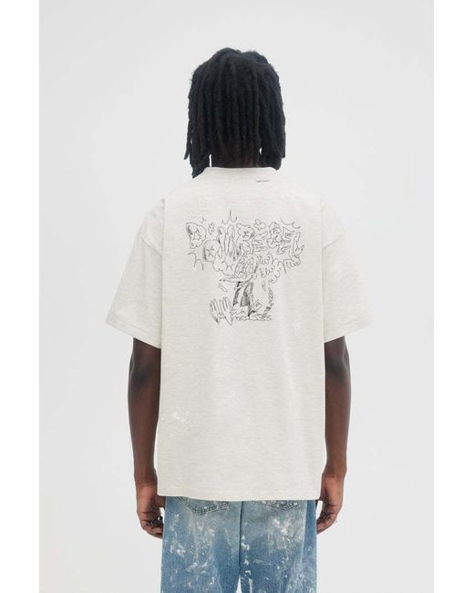 DOMREBEL White Short-Sleeved T-Shirt for men