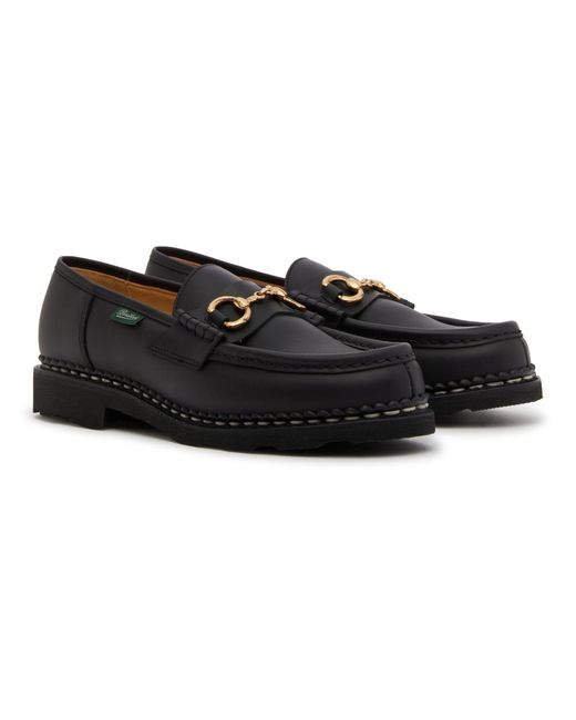 Paraboot Black Orsay Loafers
