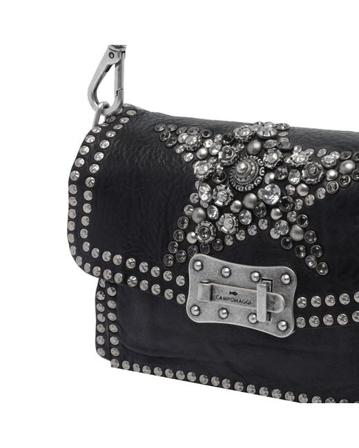 Campomaggi Black Flap Shoulder Bag