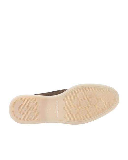 Scarosso Brown Lace-Up Sneakers for men