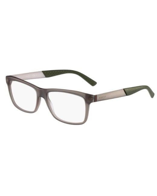 Gucci White Logo Detail Flat Lens