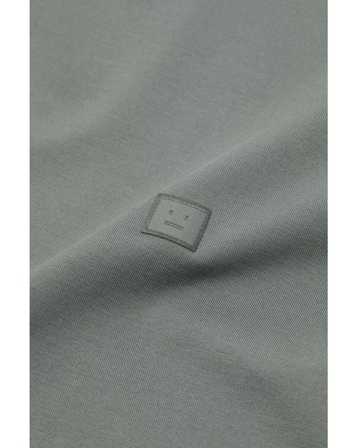 Acne Gray Short-Sleeves T-Shirt for men
