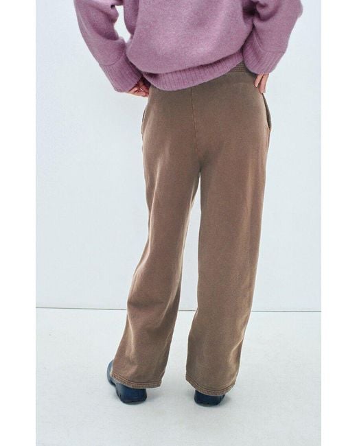 American Vintage Brown Elastic Waist Sports Pants