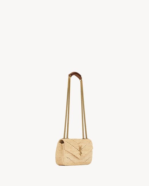 Saint Laurent White Lou Mini Shoulder Bag