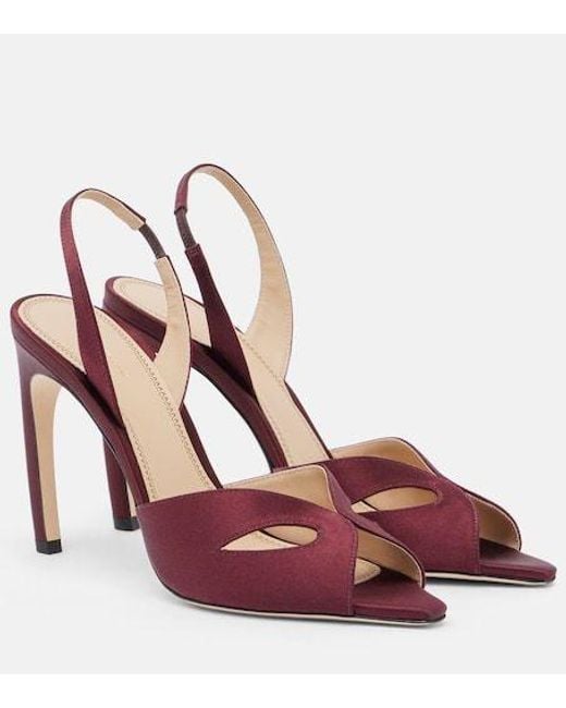 Victoria Beckham Pink Harlow Slingback Sandals