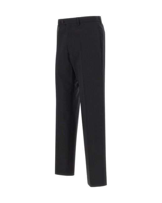 MM6 by Maison Margiela Black Buttoned Tailored Trousers for men