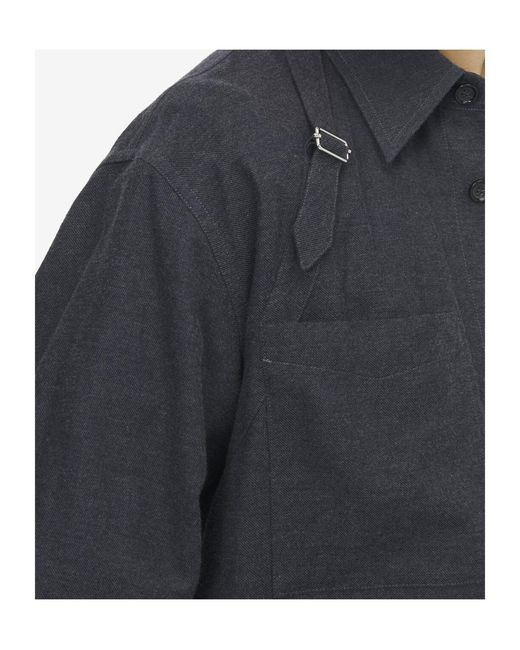 McQueen Gray Harness Overshirt for men