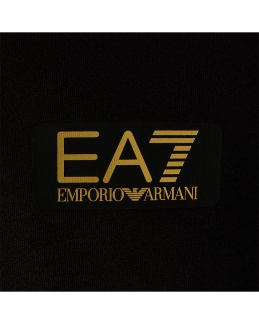 EA7 Black Logo T-Shirt for men