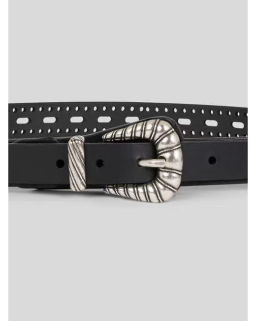 Etro White Perforated Buckle Belt