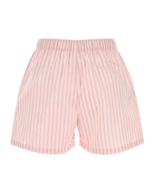 Philosophy Di Lorenzo Serafini Pink Striped Slip Shorts