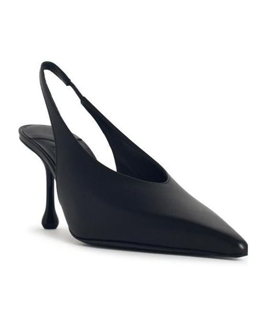 Jimmy Choo Blue Isa 80 Slingback Pointed-Toe Pumps