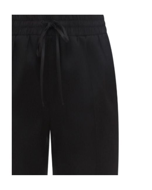Jil Sander Black High Waist Drawstring Track Pants