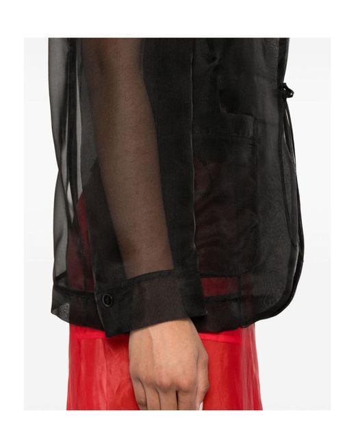 Forte_forte Black Sheer Jacket