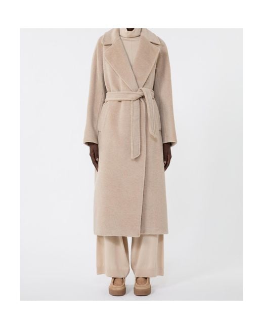 Weekend by Maxmara Natural Tempera Belted Long-Sleeved Coat